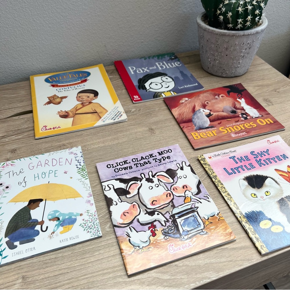 Kids Book Bundle 6 Chick-fil-A Scholastic Simon & Schuster Little Golden Book